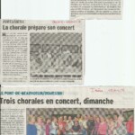 Article DL, préparation de concert à Domessin, chorale, Avressieux, avril 2016