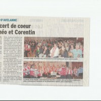 Article DL, concert à St Jean d'Avelanne, nov 2015, presse
